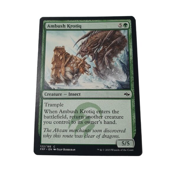 Ambush Krotiq 4X Magic the Gathering Cards Creature Insect 5/5 Trample 2015 #122 - Picture 2 of 3